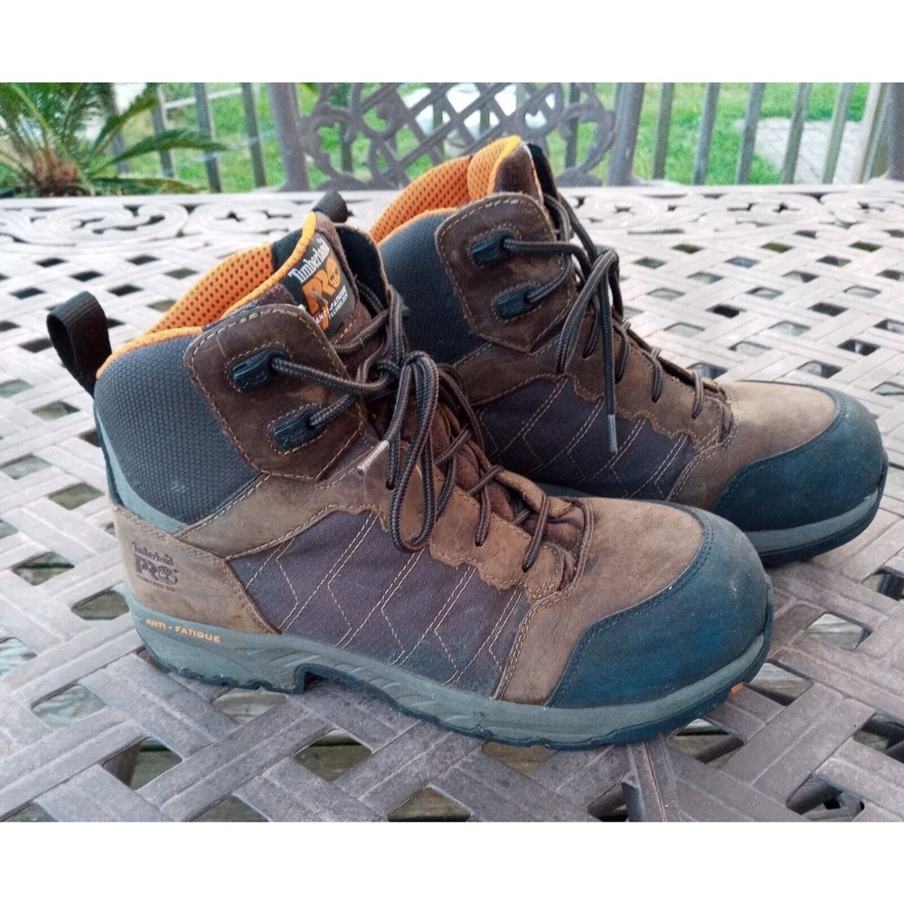MENS TIMBERLAND PRO A27JM PAYLOAD 6" COMPOSITE SAFETY-TOE WORK BOOT SZ 10W